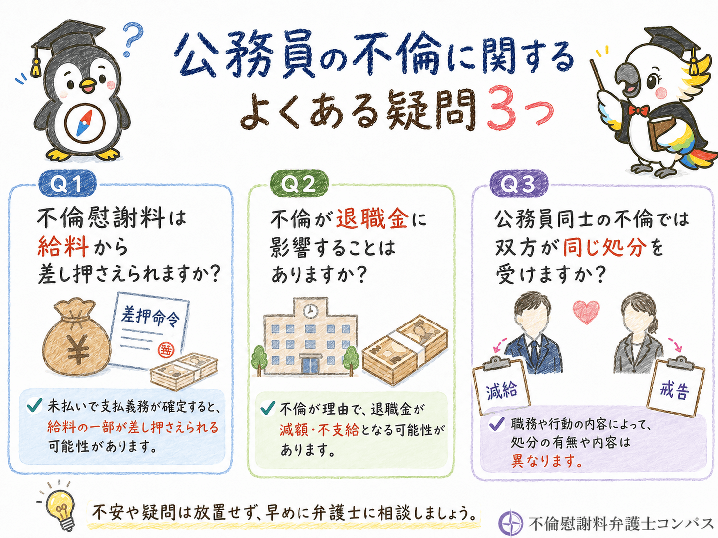 ８章　公務員の不倫に関するよくある疑問３つ